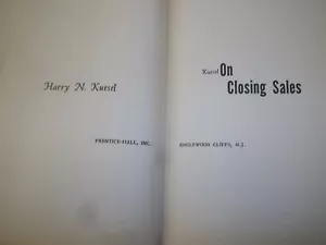 Kuesel on Closing Sales by Harry N. Kuesel 1980 - Picture 1 of 6