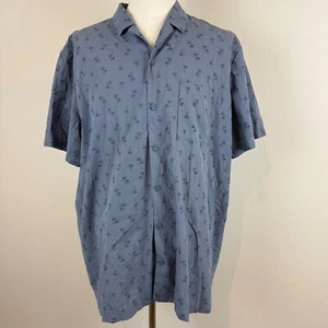 Life Is Good Simple Palm Pattern Button Front Camp Shirt Short Sleeve Men's XL - Picture 1 of 19
