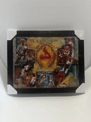 St Louis Cardinals World Series Legends Framed 12.75” X 15.75” Photo Brand New - Image 1 of 4