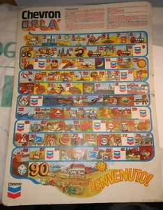 ANNI '60 '70 - CHEVRON OPLA' -TABELLONE GIOCO DA VIAGGIO USATO - RARISSIMO - Picture 1 of 5