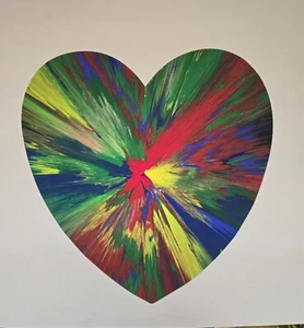 Damien Hirst Spin Paiting Signed - Picture 1 of 8