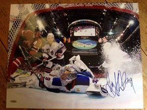 RYAN MILLER USA HOCKEY OLYMPIADE HANDSIGNIERTES 16X20 FOTO - Bild 1 von 5