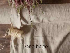 Linen Fabric by the Yard – Soft, Breathable – Ideal for Sewing, Crafts & Decor - Picture 1 of 27