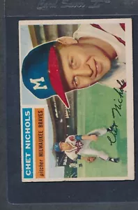 1956 Topps #278 Chet Nichols Braves VG *3851 - Bild 1 von 1