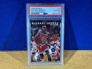L10-81 BASKETBALL CARD - MICHAEL JORDAN - PSA GRADED 10 MINT - 1992 SKYBOX - #40 - Picture 1 of 10