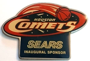 Comets Pin RARE WNBA Pins 1997 Houston Comets Sears Inaugural Season Sponsor Pin - Picture 1 of 3