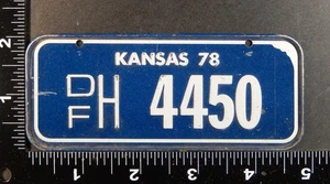 1978 Post Cereal KANSAS Metal Mini License Plate (m78p0141) - Picture 1 of 2
