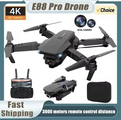 Новый E88Pro RC дрон 4K профессиональный с 1080P широкоугольный двойной HD камеры складной - Изображение 1 из 4