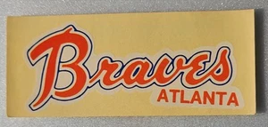 1973 Fleer MLB Baseball Team Logo Decals ATLANTA BRAVES NM Condition Vintage  - Picture 1 of 2