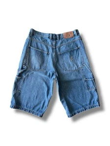 Pantalones Cortos de Denim Rocawear Para Hombre Bordados Logo Talla 36 (33) Y2K Hip Hop Sueltos - Imagen 1 de 21
