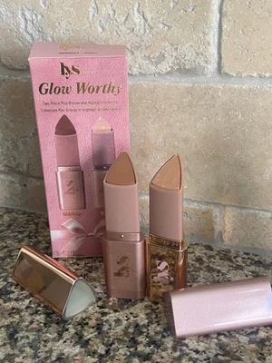 Glow Worthy Mini Bronze & Highlighter Sticks in "Harmony" & "Brave" light-medium - Image 1 of 4