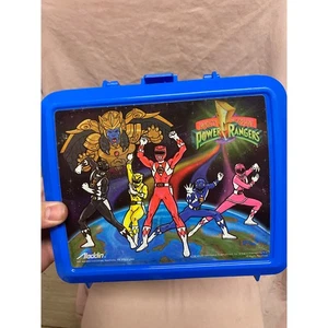 Fiambrera Mighty Morphin Power Rangers Aladdin 1993 azul - sin termo - Imagen 1 de 4