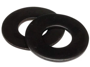 18-8 Stainless Steel 1/4" Flat Washers (100 pcs) Black Oxidized in USA by - Bild 1 von 4
