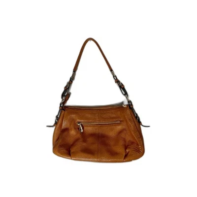 Bolso de Hombro Hobo de Cuero Genuino Tostado Kattee Suave Estilo Vintage Foto 1 de 4