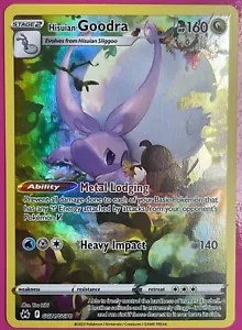 Juego de cartas coleccionables Pokémon Hisuian Goodra Crown Zenith Galarian Gallery GG21/GG70 Holo 2023 casi nuevo - Imagen 1 de 5