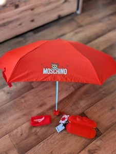 Moschino Toy Regenschirm Schirm mit Etui Rot - Bild 1 von 10
