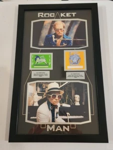 Elton John ROCKET MAN. Framed pictures and VIP Tour Passes. 26×16 - Picture 1 of 6