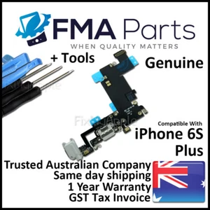 iPhone 6S PLUS OEM Dock Connector Port Microphone Grey Flex Cable Headphone Jack - Picture 1 of 4