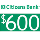 Citizens Bank $600 New Total Checking & Savings Account Bonus w/Direct Deposit*