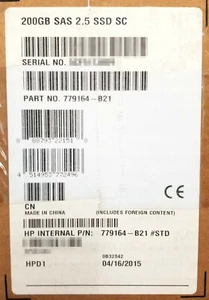NEW HP 200GB 12G SAS Mainstream Endurance SFF SC SSD 779164-B21 780430-001 - Picture 1 of 1