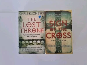 The Chris Kuzneski Collection Lost Throne, And Sign Of The Cross Bookset - Picture 1 of 3