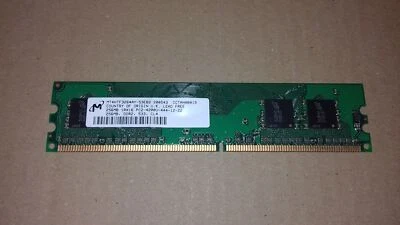 256MB PC2-4200U RAM PC Micron MT4HTF3264AY-53EB2 DDR2 DIMM 240pins 533MHz CL4 - Imagen 1 de 3