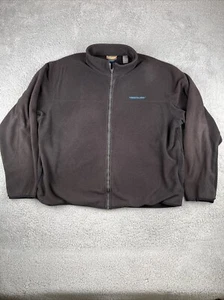 Timberland Giacca Maglione Uomo Full Zip Pile Nero Taglia XXL 2X - Foto 1 di 19