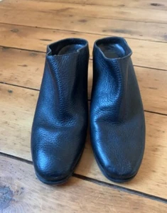 Rachel Comey Mars Pebbled Leather Mule Slip On Ankle Bootie Black 7.5 - Picture 1 of 5