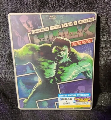 Steelbook Incredible Hulk Blu-ray 2008 Foto 1 de 3