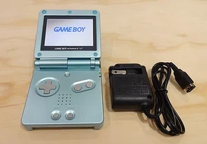 Nintendo Game Boy Advance GBA SP Pearl Blue System AGS 101 Brighter NEW - Picture 1 of 4