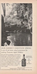 1963 Jack Daniel's Tennessee Whiskey Vintage Print Ad Mellowed Limestone Spring - Picture 1 of 1