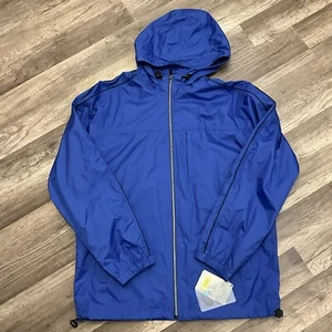 ROUNDTREE & YORKE Outdoors Men’s Waterproof Hooded Jacket Royal Blue Size LT - Picture 1 of 9