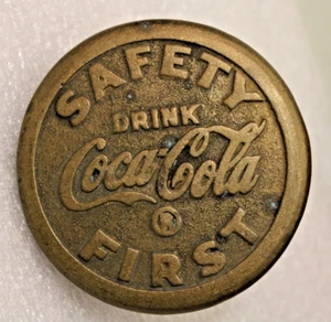Coca Cola Vintage STREET SIDEWALK MARKER Solid Brass Patent Date 4-11-33 GESCHENK - Bild 1 von 2