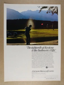 1980 Keystone Ranch Golf Course vintage print Ad - Picture 1 of 1