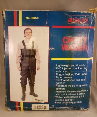NEW BUSHLINE CHEST WADER # 6650 SIZE 10 - Image 1 of 4
