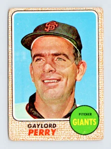 1968 Topps Card, #85 Gaylord Perry HOF, San Francisco Giants Wall of Fame - Picture 1 of 3