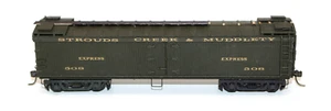 De colección HO 50' Express Wood Craftsman Kit Construido Strouds Creek & Muddlety con Camiones CV - Imagen 1 de 4