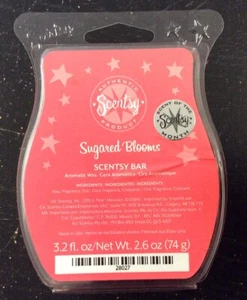 Scentsy Wax Bar “SUGARED BLOOMS” 3.2 fl oz RETIRED - Picture 1 of 2