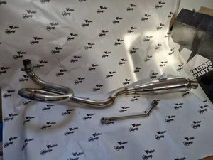 Under Snake Exhaust Pipe For Monkey Bike CUB Dax . Stainless Steel - Picture 1 of 9