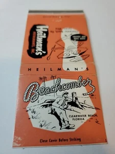 Matchbook Cover FLORIDA Cearwater Beachcomber Restaurants - Picture 1 of 3
