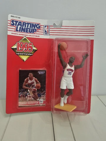 VTG Philadelphia 76ers Clarence Weatherspoon NBA Starting Lineup Figure Kenner Cover
