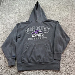 High Point Panthers Hoodie Mens Medium Gray Purple Pullover Sweatshirt JanSport* - Picture 1 of 10