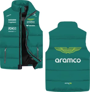 Aston Martin F1 Style Bodywarmer Gilet Formula 1 - 4 Sizes, Free UK Shipping - Picture 1 of 2