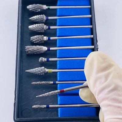 10-100 fresas dentales de carburo de tungsteno aleación de yeso taladro acrílico pulidora Foto 1 de 4