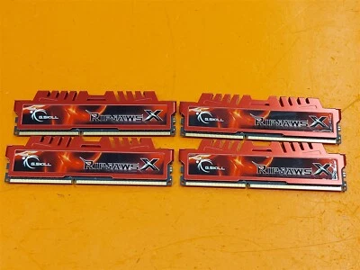 ⭐️⭐️⭐️⭐️⭐️ G. Skill Ripjaws X 16GB (4x 4GB) DDR3-1600 Desktop RAM Memory - Image 1 of 3