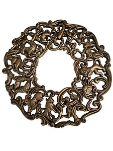 Zodiac Astrology Trivet Silver Plate Museum Re-Creations Antiques Godinger Wall - Picture 1 of 11