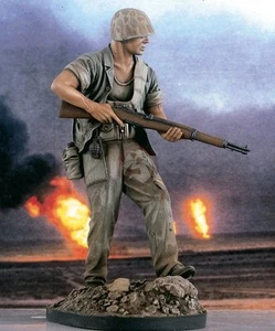 Verlinden 120mm 1/16 USMC Marine holding Fucile nella Guerra del Pacifico WWII [Resina] 2197 - Foto 1 di 1