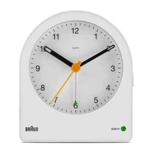 Analog Alarm Clock Quiet Quartz Movement Battery Operated Snooze Backlight Desk - Picture 1 of 2