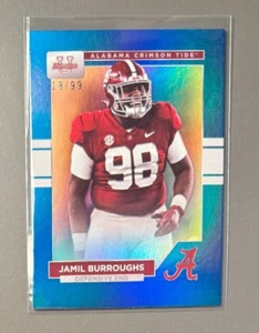 2023 Bowman University Alabama Crimson Tide #22 Jamil Burroughs Blue /99 - Picture 1 of 1
