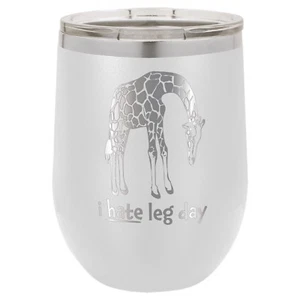 I Hate Leg Day 12 oz. Vaso de vino Polar Camel - Imagen 1 de 15
